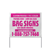 Boost Your Local Business with High-Visibility White Lawn Bag Signs